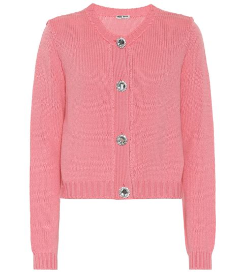 miu miu cropped sweater|miumiu cashmere cardigan.